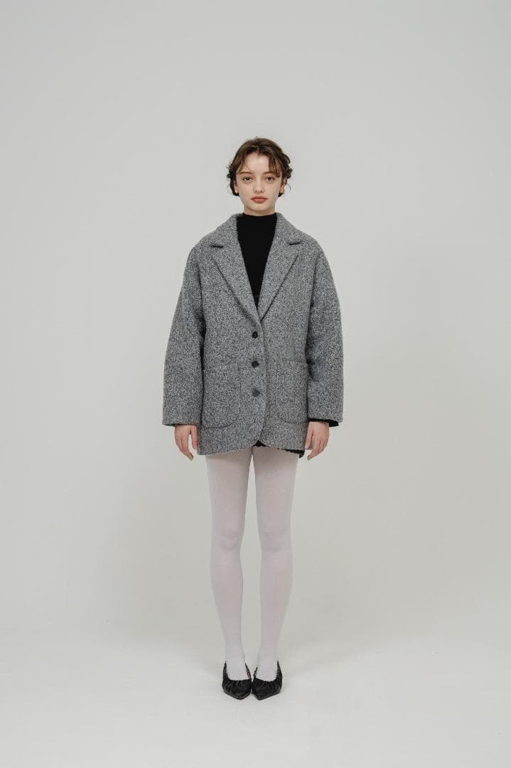 即日発送 新品 Eaphi SOFT WOOL TAILOR COAT gray