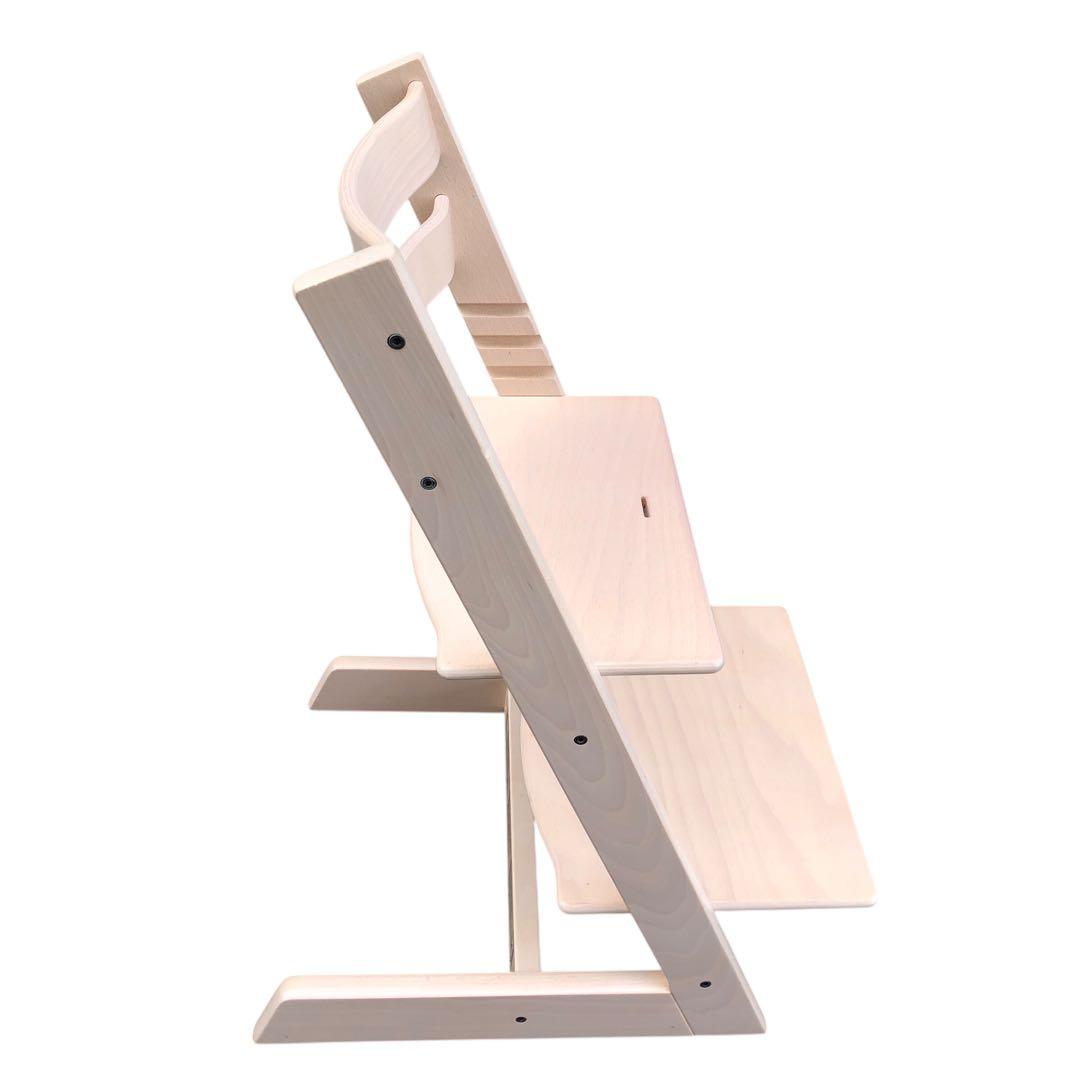 【組み立てたまま発送】美品! ストッケ トリップトラップ ホワイトウォッシュ