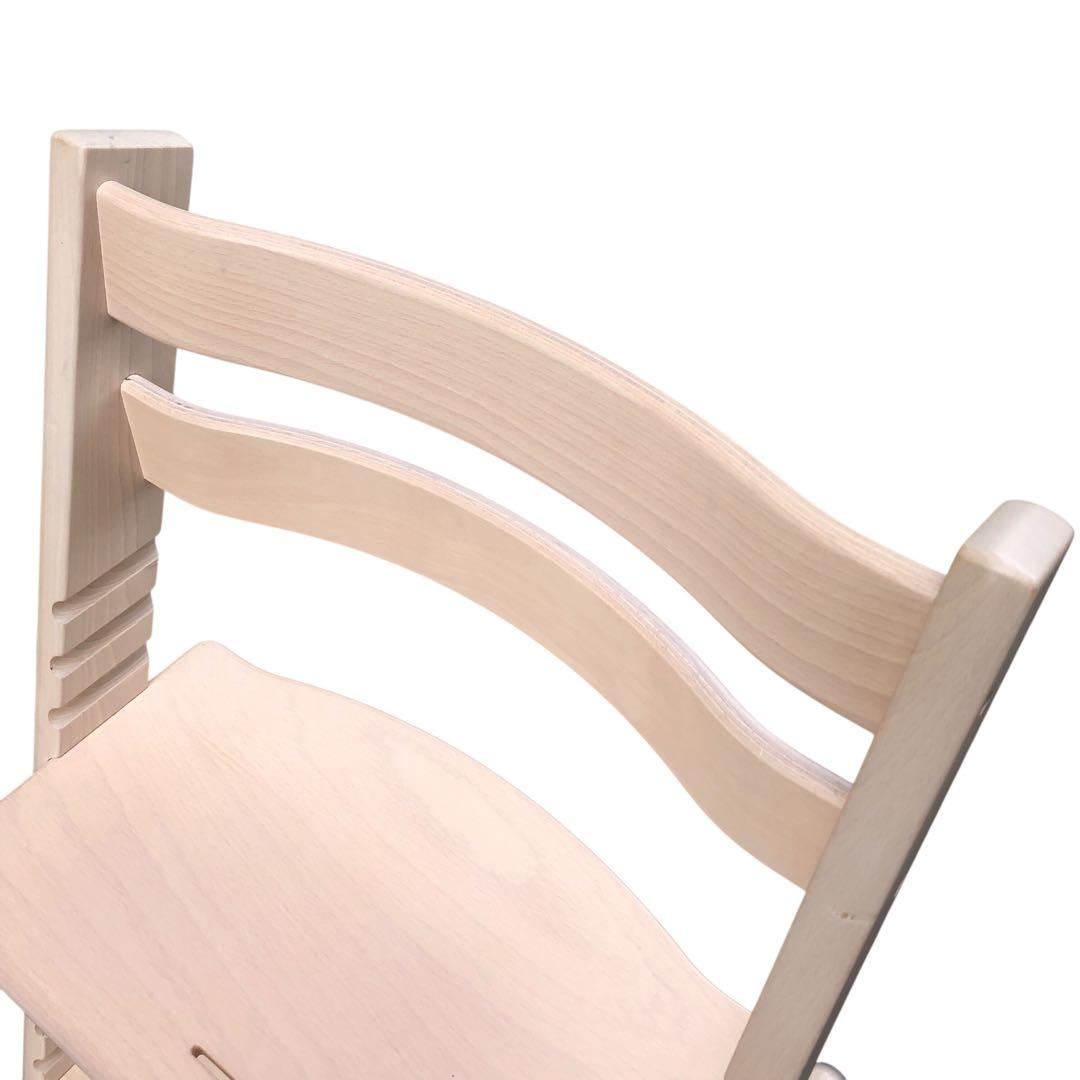 【組み立てたまま発送】美品! ストッケ トリップトラップ ホワイトウォッシュ