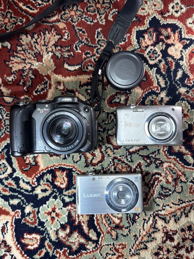 デジタルカメラセット Canon Panasonic【ジャンク】