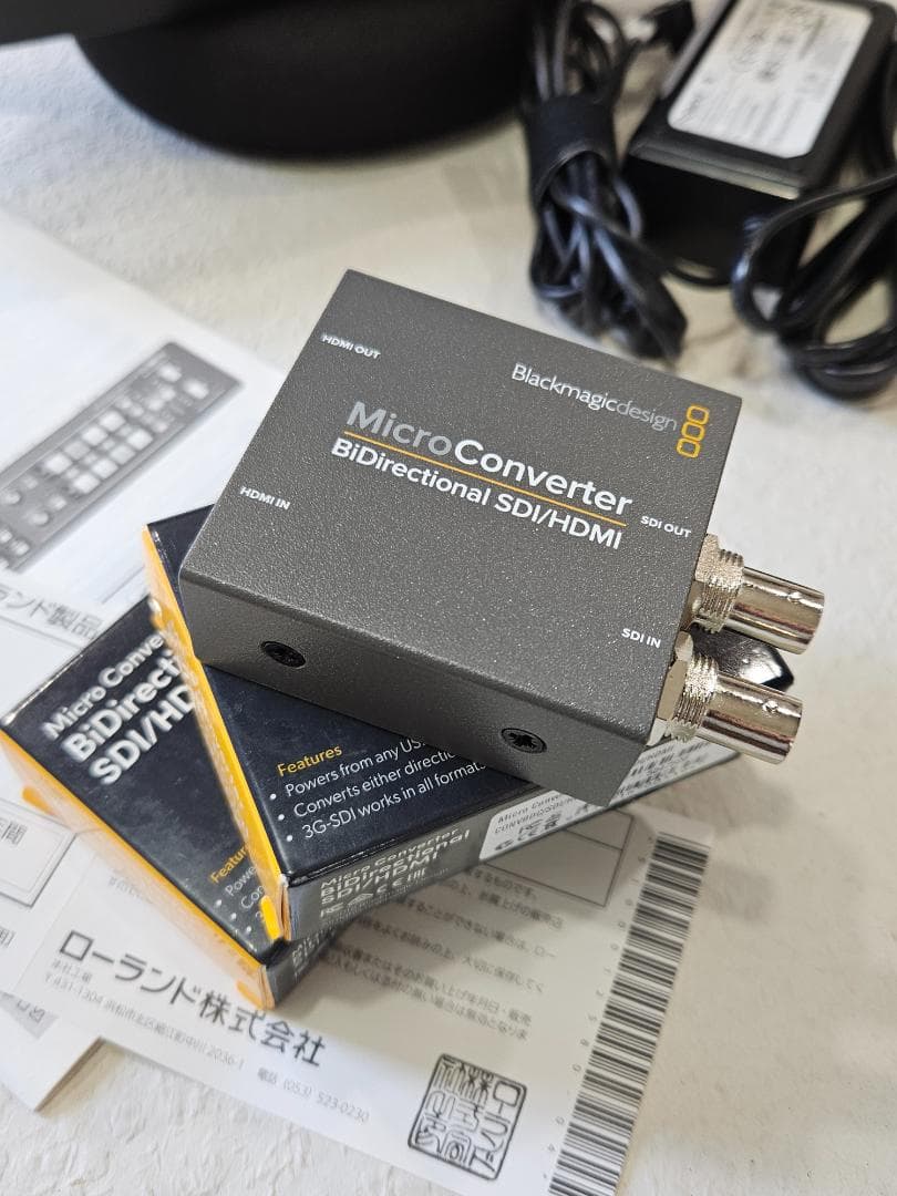 Roland V1-SDI ＋ Blackmagic SDI/HDMI 3個