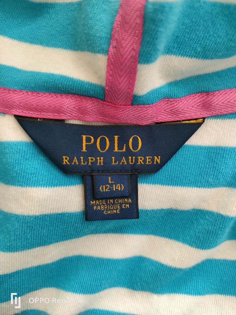 Y2K 00s ラルフローレン フリースパーカー ジップパーカー ボーダー