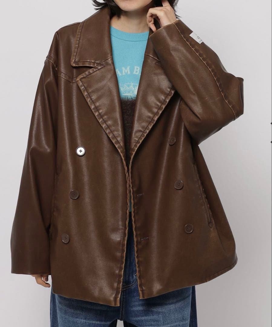 niko and... レザーコート　カラー完売品