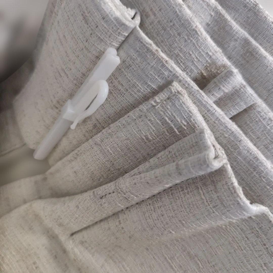 オーダーカーテン　ニトリ　レクセージュ　一級遮光　白/アイボリー　大きい窓用