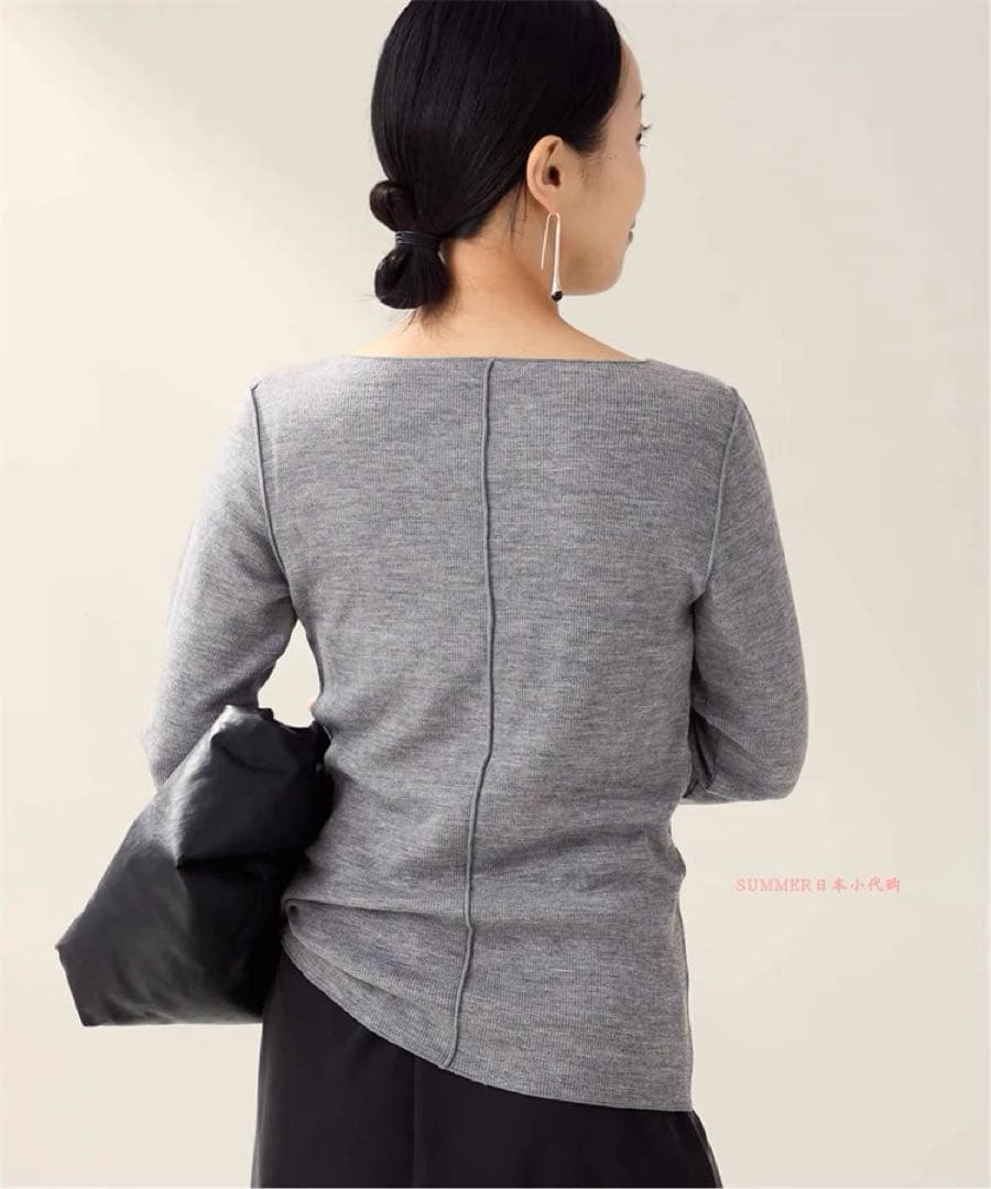 plage super100s Jersey boat/N プルオーバ　グレー