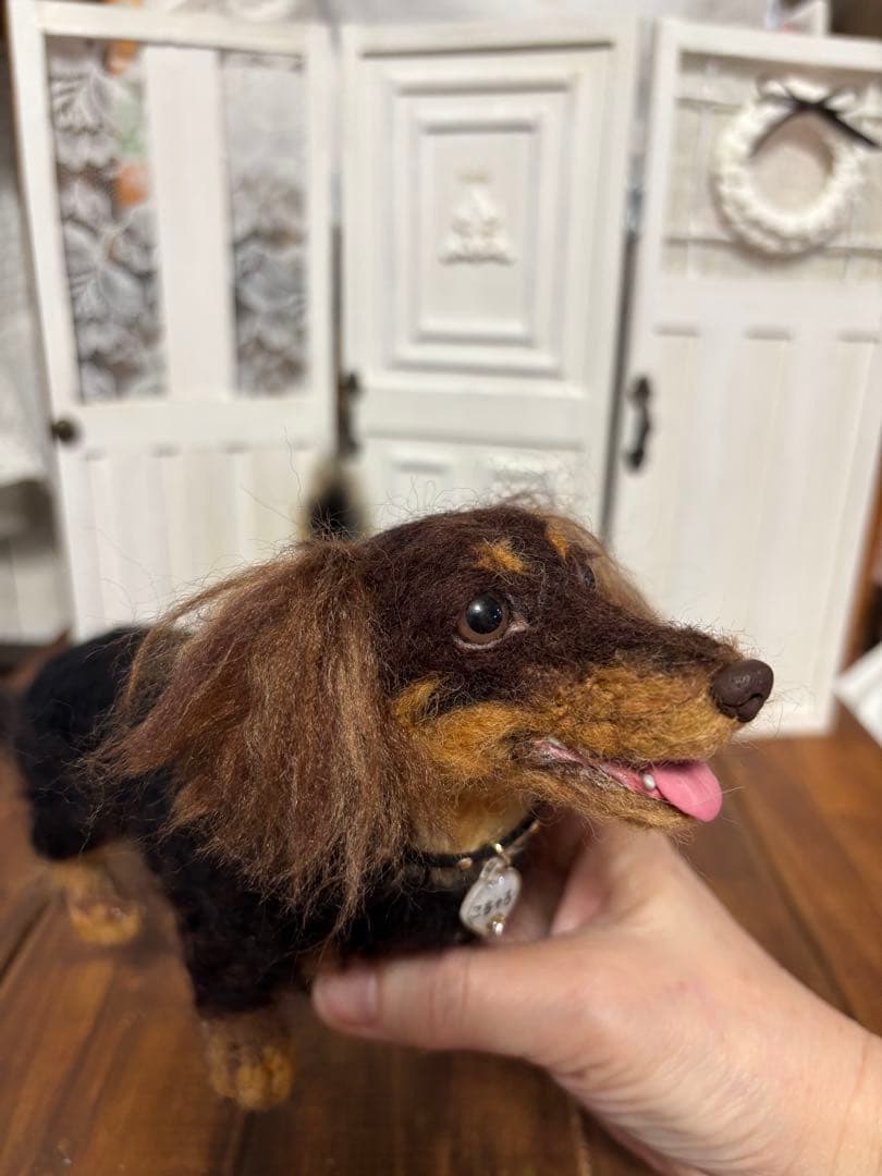 羊毛フェルト　ダックス　panda