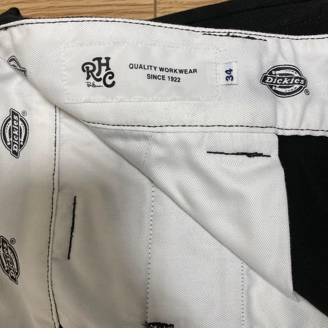 RHC×dickies w34 オーガニックコットン　ストレートフィットパンツ