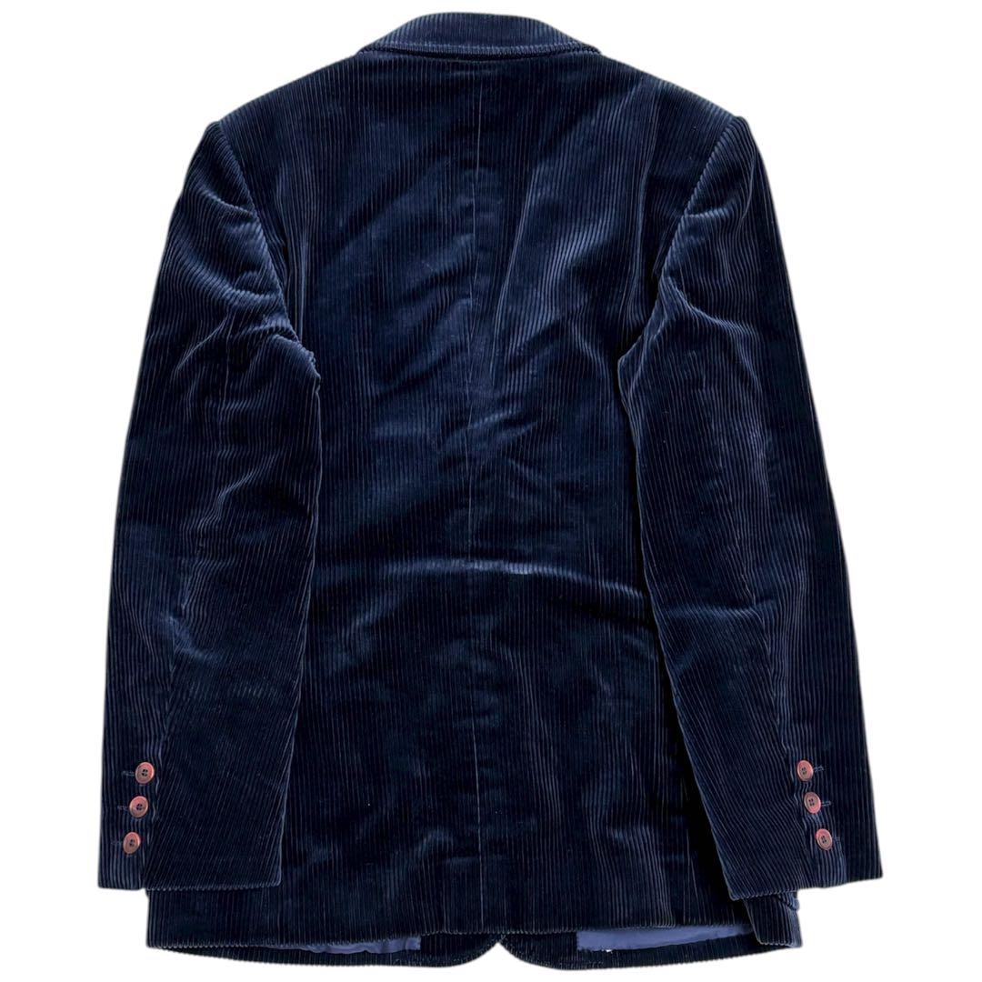 イヴ・サンローラン コーデュロイジャケット テーラードジャケット M ネイビー