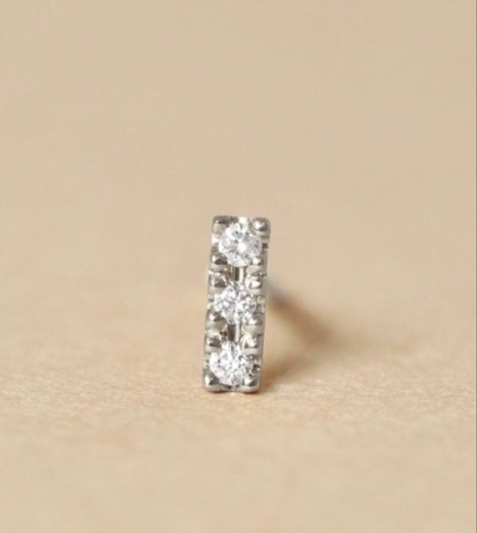 TAKE-UP ptダイヤモンド　ハーフピアス　片耳用