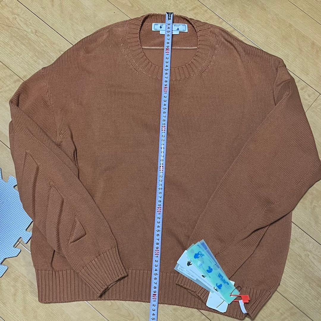 offwhite バックアローエンボスニット　シュプリーム