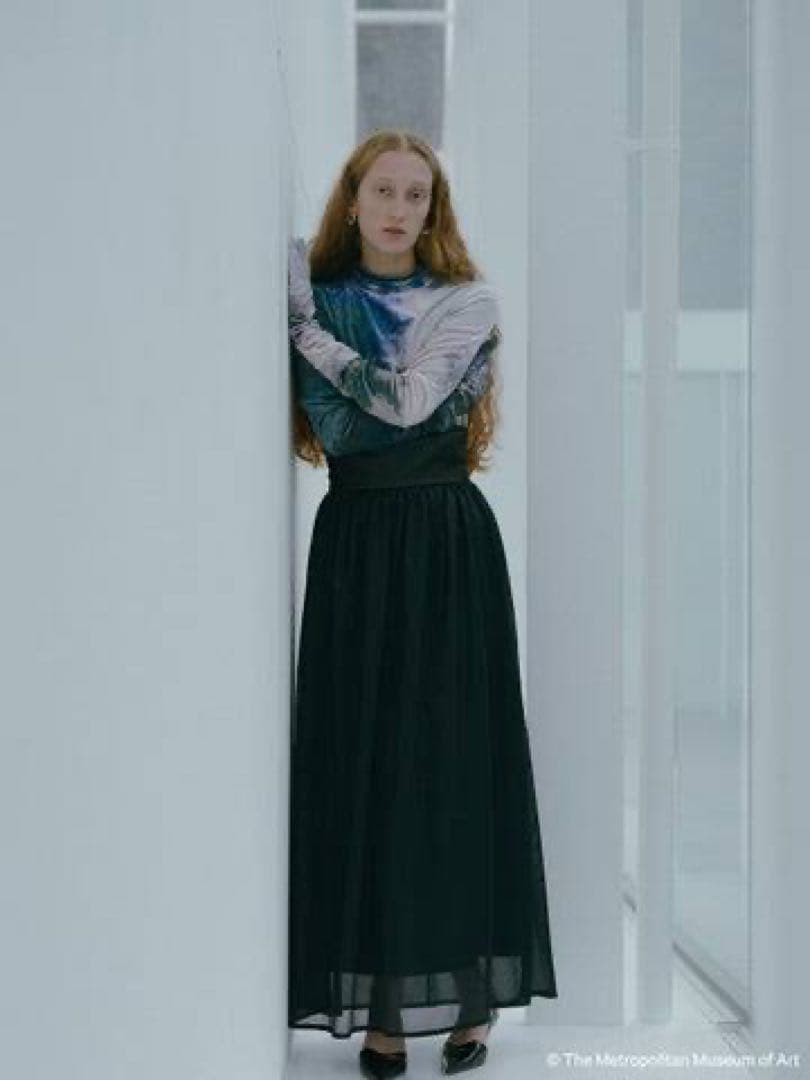 AMERI×THE MET SCENERY VELOUR TOP