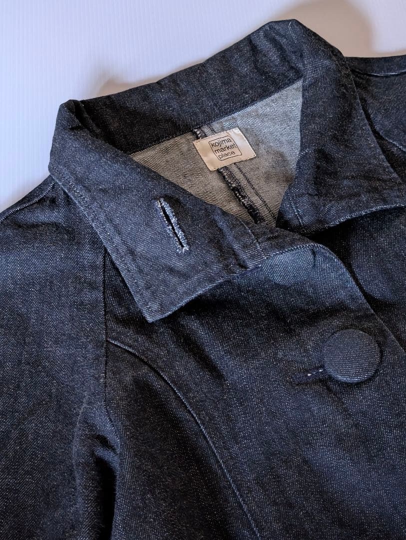 児島デニム（岡山デニム）　ラグラン袖　デニムポンチョ/デニムジャケット