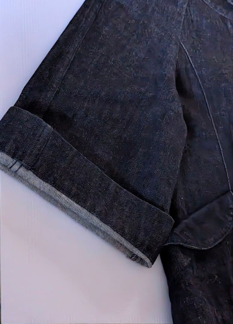 児島デニム（岡山デニム）　ラグラン袖　デニムポンチョ/デニムジャケット