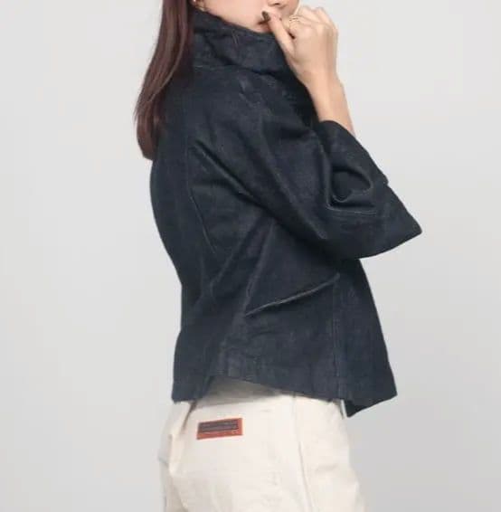 児島デニム（岡山デニム）　ラグラン袖　デニムポンチョ/デニムジャケット