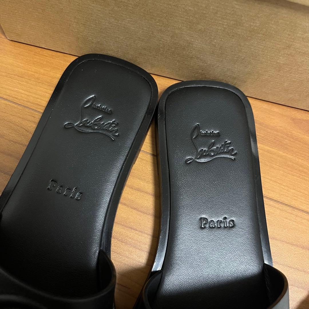 Christian Louboutin サンダル 37 ブラック