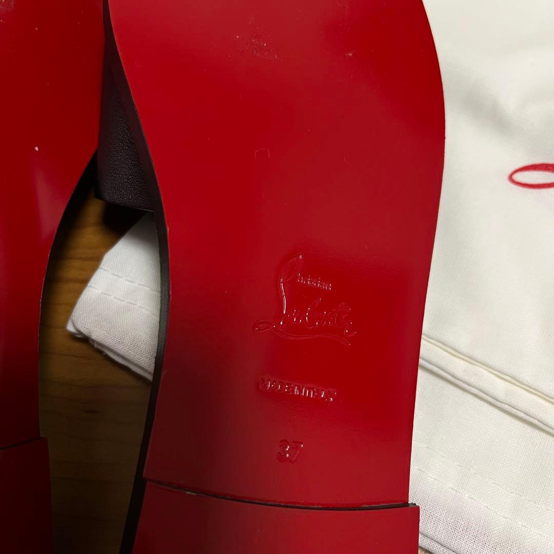 Christian Louboutin サンダル 37 ブラック