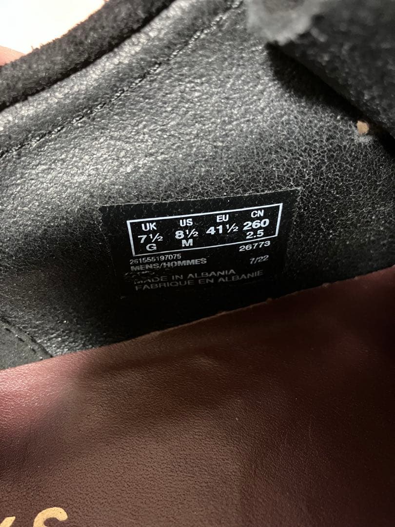 CLARKS ORIGINALS クラークス　ワラビー　ブラック　黒