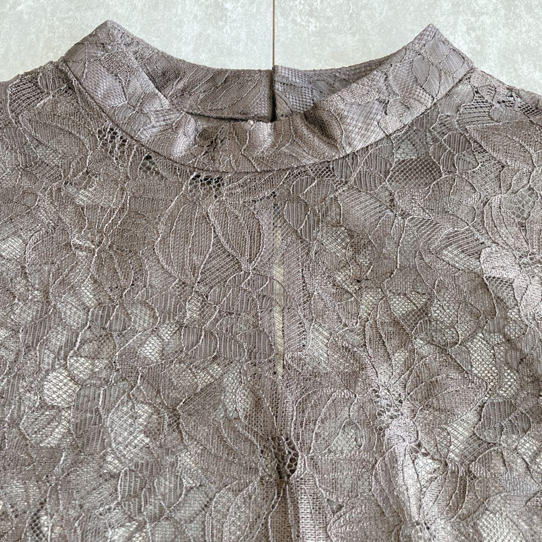 【美品】kana 23SS ベルスリーブ 前後2way ワンピ レース M