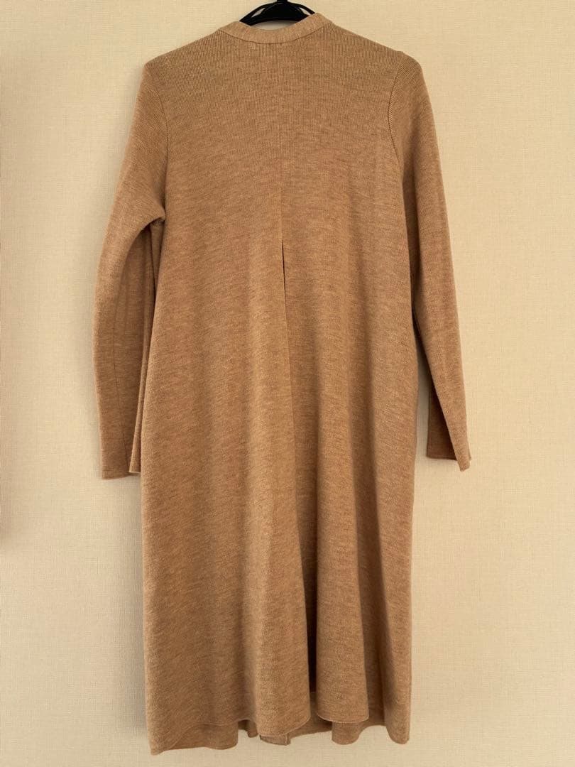 値下げ【45R】ウールニットコートカーディガン(ベージュ)