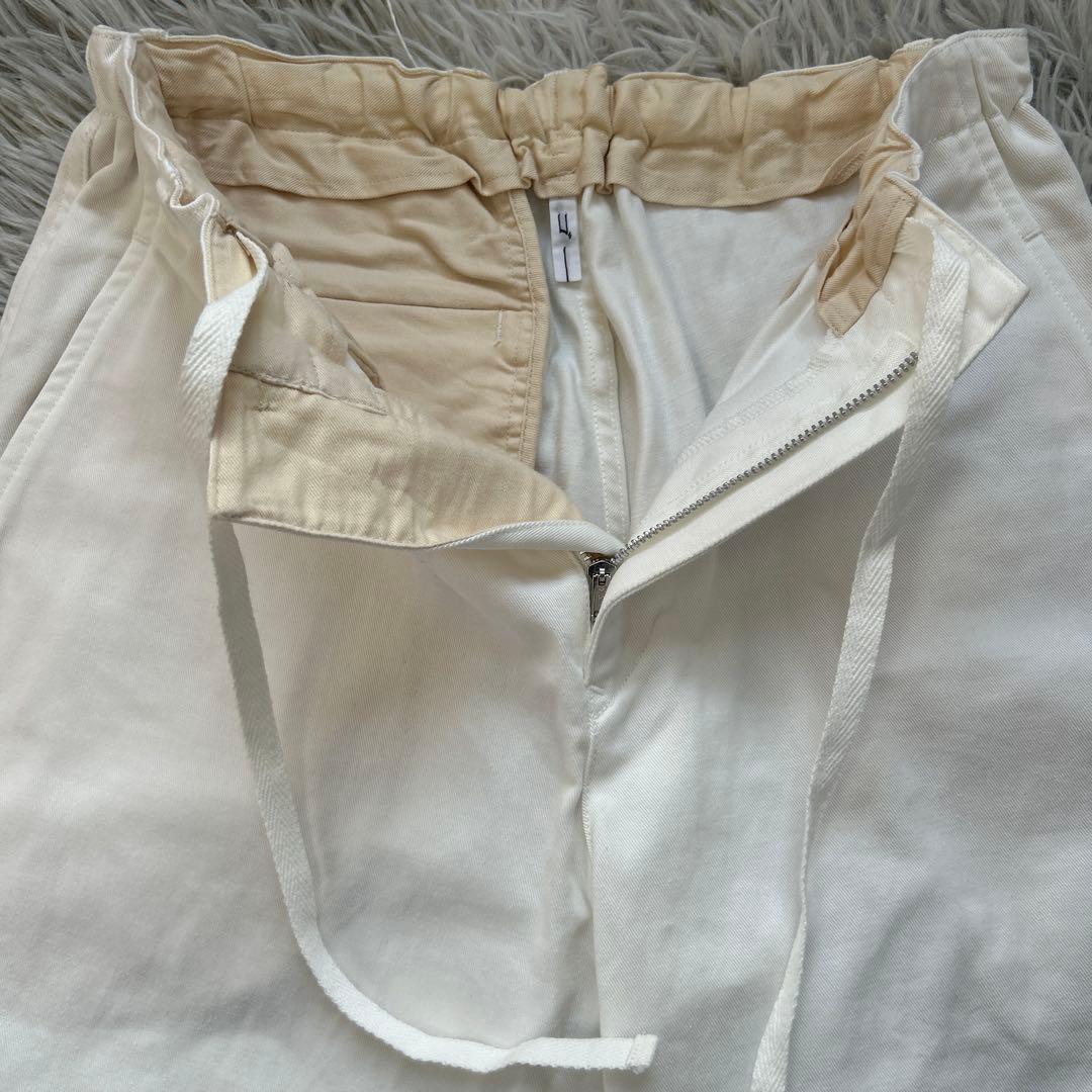 【新品】ゴーシュ カツラギテーパードパンツ ホワイト 2サイズ 22年モデル