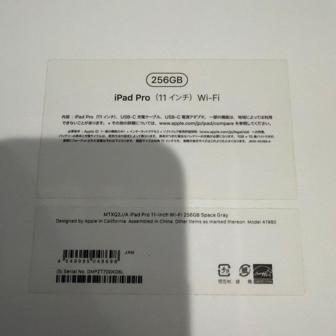 iPad Pro 11インチ 256GB（第1世代）+Apple Pencil