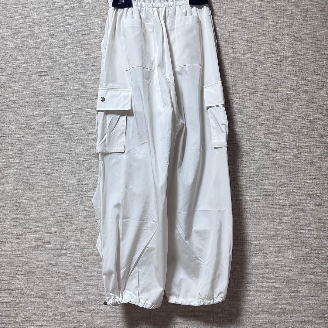 パンツ POPPY GATHER RIBBON CARGO PANTS (WHITE)