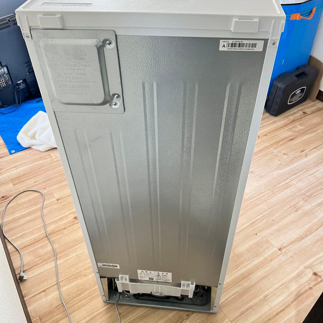 2022年製SHARP両ドア冷蔵庫 SJ-D15H-W 152L 取扱説明書付き