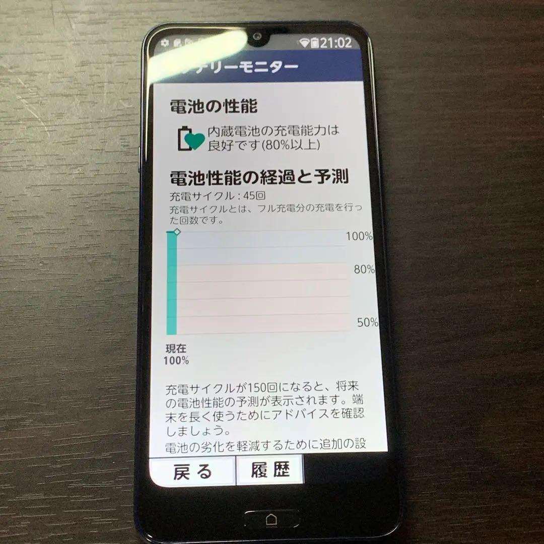 FCNT らくらくスマートフォンa A401FC ディープブルー SIMフリー
