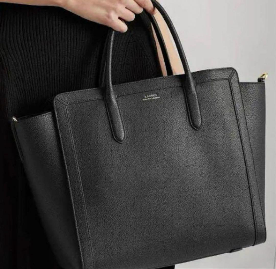 【美品】ローレンラルフローレンビジネスバッグ 黒