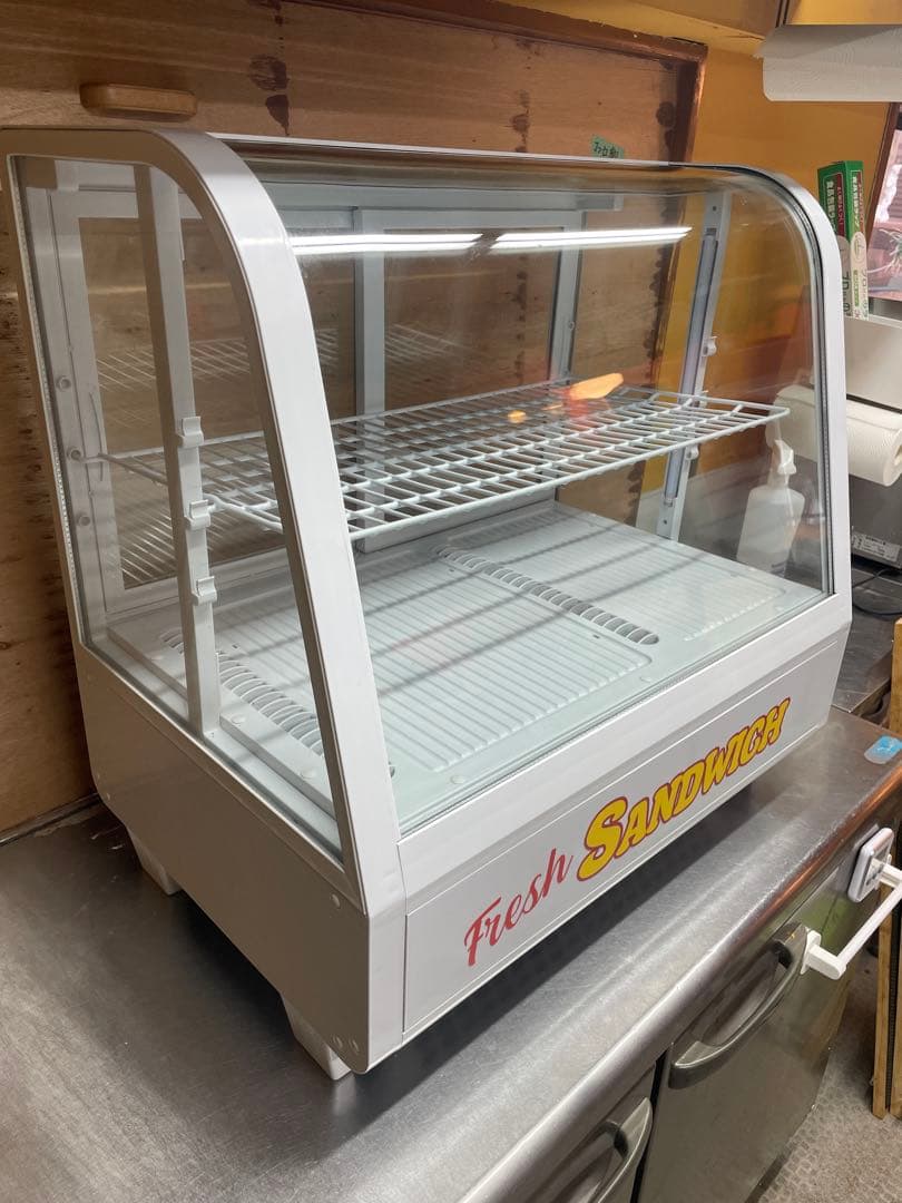 冷蔵　ショーケース ドリンクショーケース　中型 ホワイト　美品　冷蔵庫