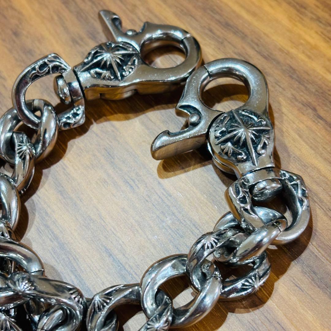 SAAD ウォレットチェーン　SUS 316L 財布チェーン　太陽神