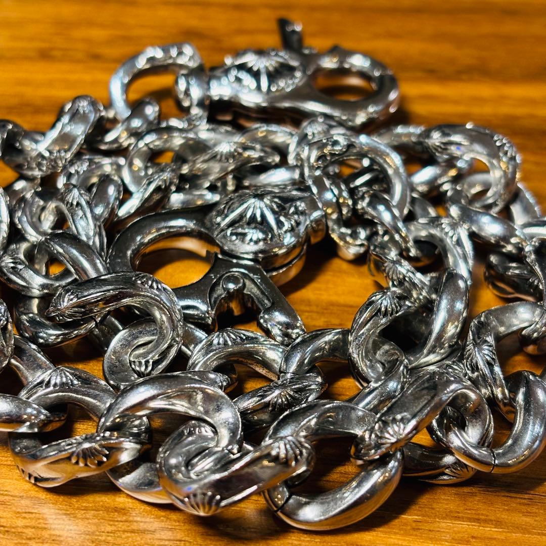 SAAD ウォレットチェーン　SUS 316L 財布チェーン　太陽神