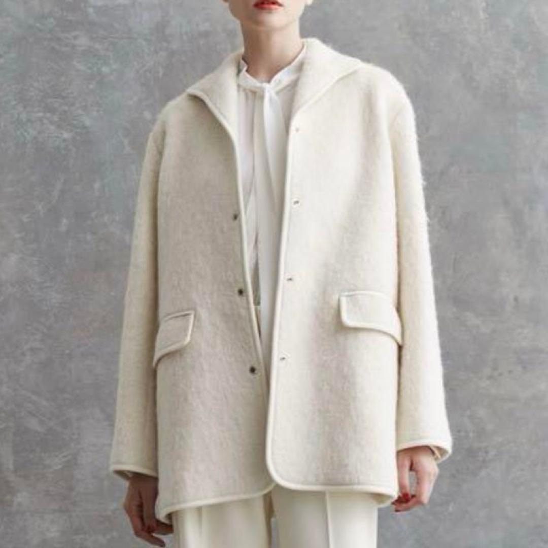 【定価約19万円✨】 ドゥロワー アルパカ混 ウールシャギーコート 23AW