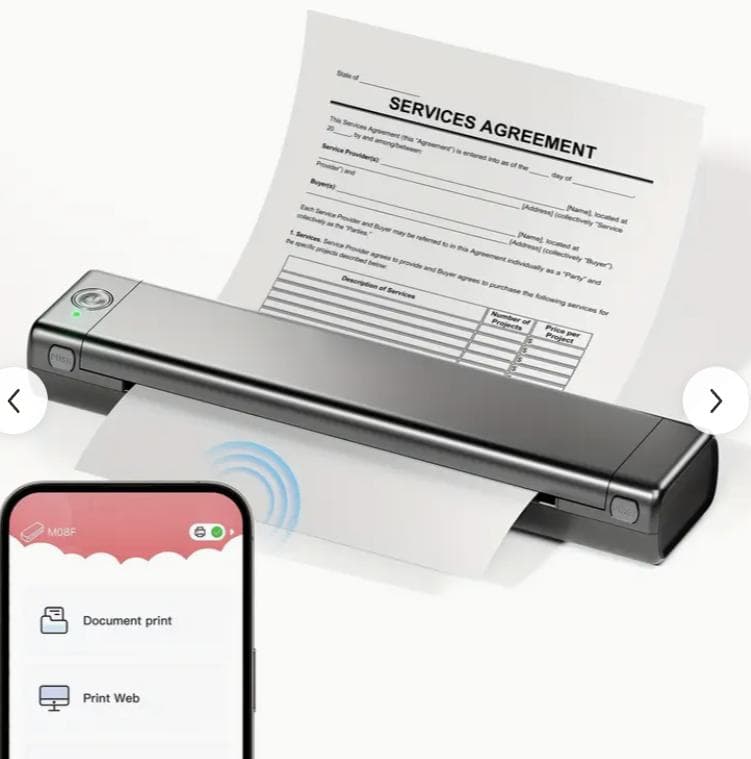 ワイヤレスポータブルプリンターコンパクトインク不要