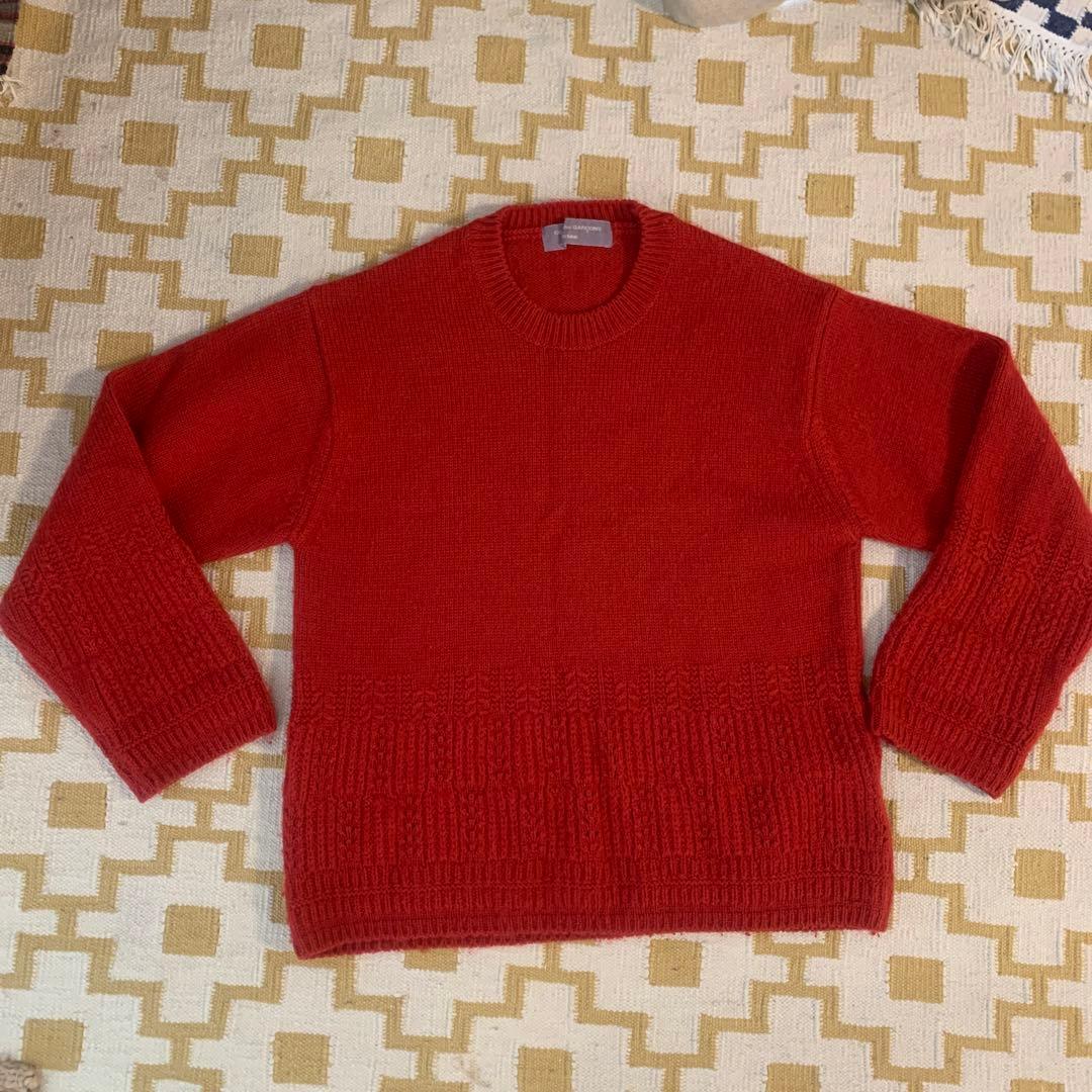 コムデギャルソン　オム★ニット★赤