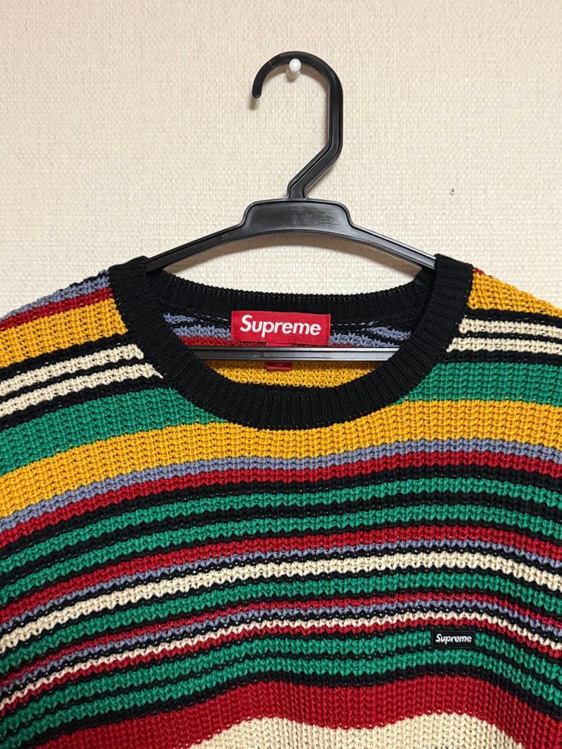 シュプリーム スモールボックス リブド セーター“マルチ Mサイズ