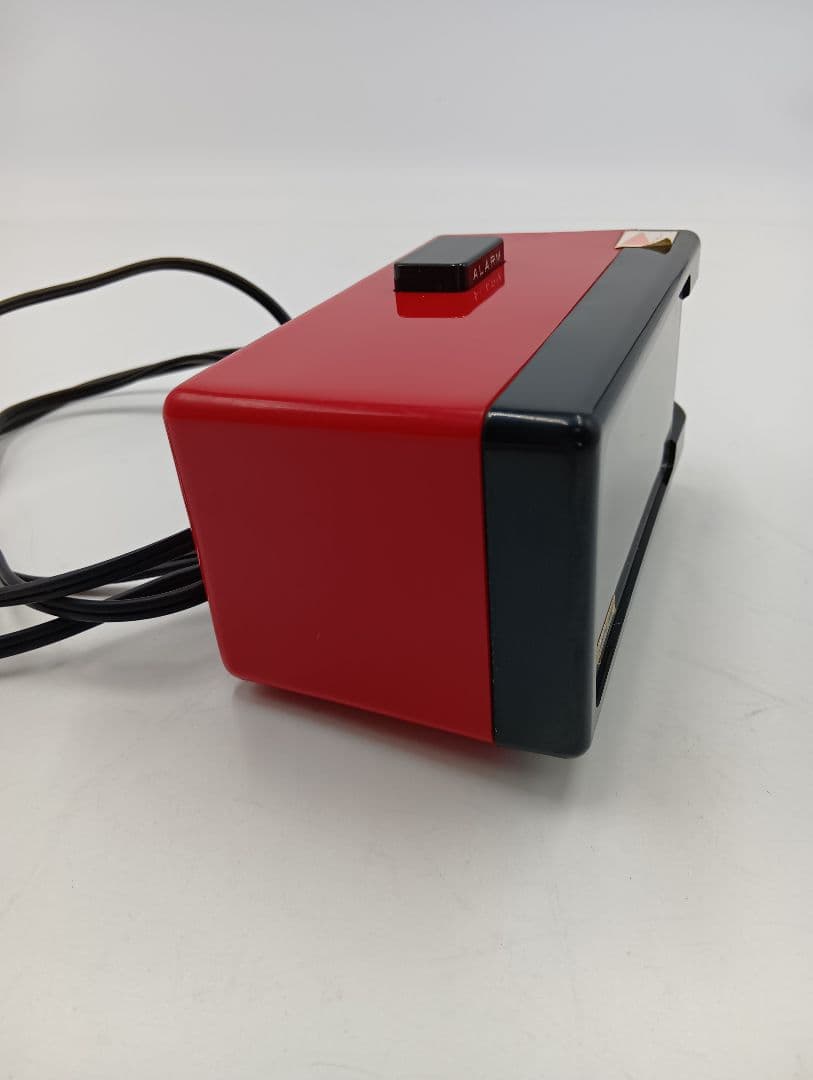 昭和レトロ【メンテ済み・動作正常】SEIKOパタパタ時計 DP690T 黒 赤