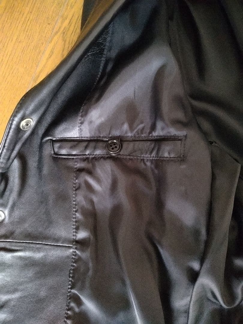 MEN'S BIGI レザーテーラードジャケット