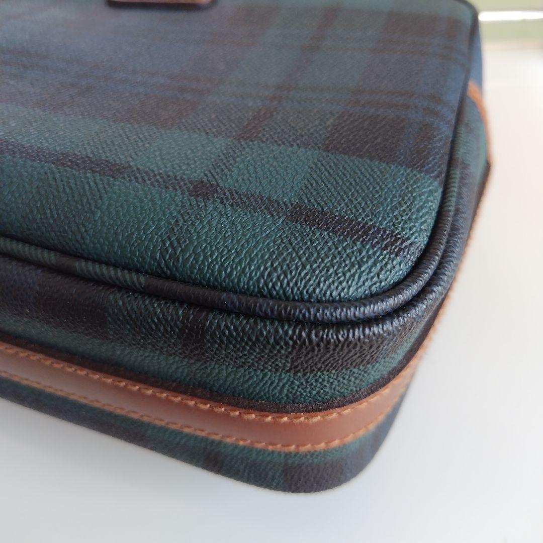 未使用タグ付き美品です！正規品ポロラルフローレン チェック クラッチバッグ