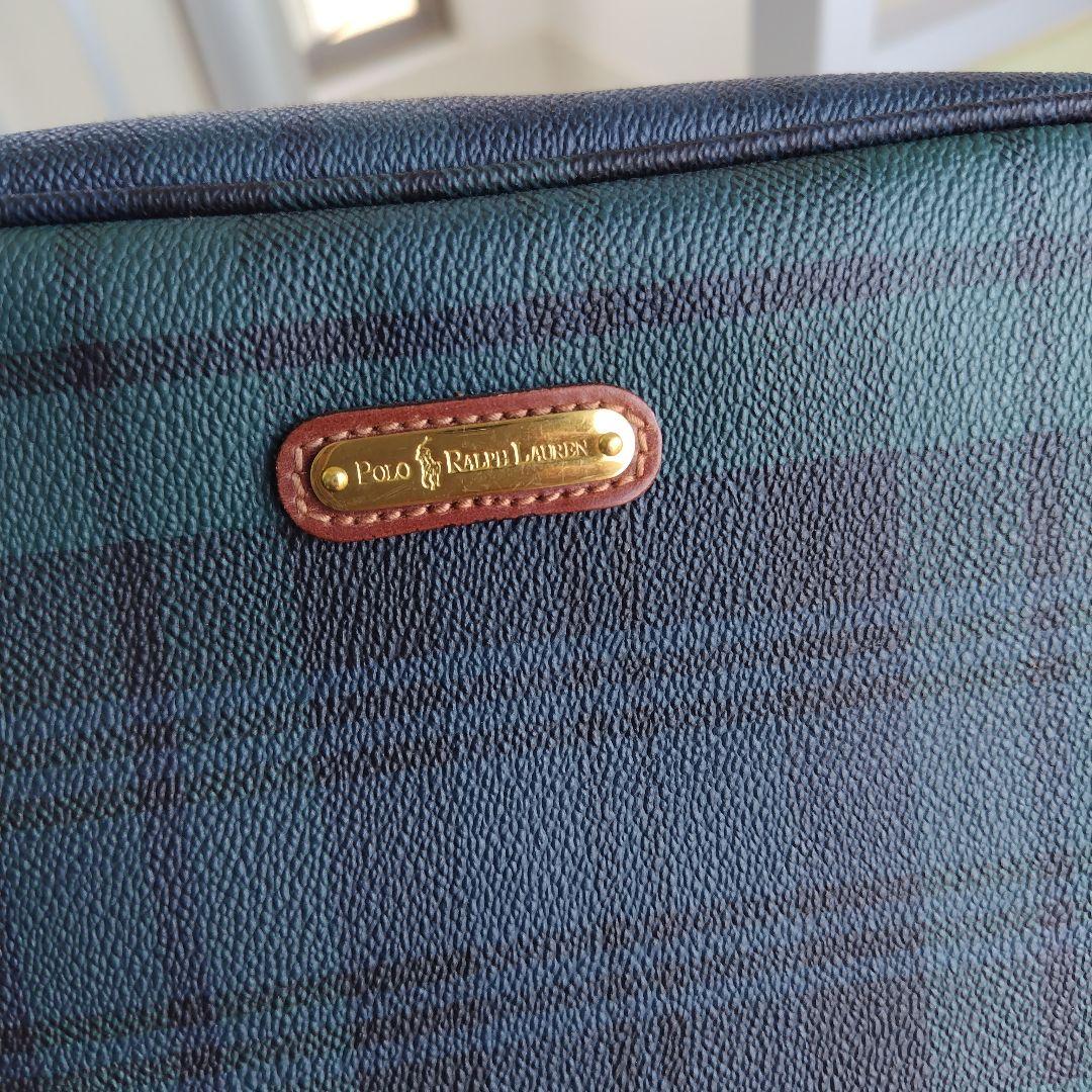 未使用タグ付き美品です！正規品ポロラルフローレン チェック クラッチバッグ