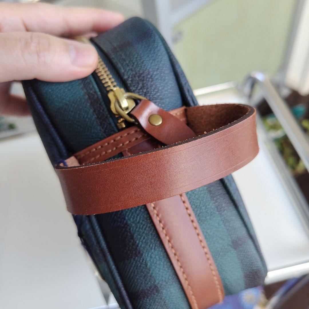 未使用タグ付き美品です！正規品ポロラルフローレン チェック クラッチバッグ