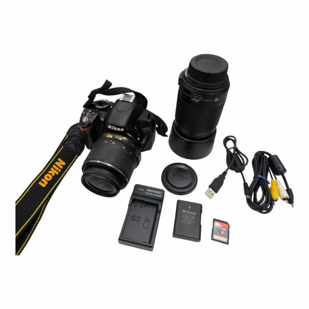 Nikon ニコン D3200 ダブルズームキット Wレンズ 一眼レフカメラ