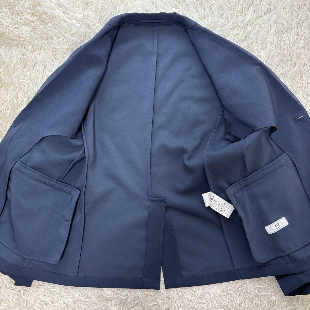 未使用級★ EDIFICE 洗えるセットアップ　ネイビースーツ　2B M ベント