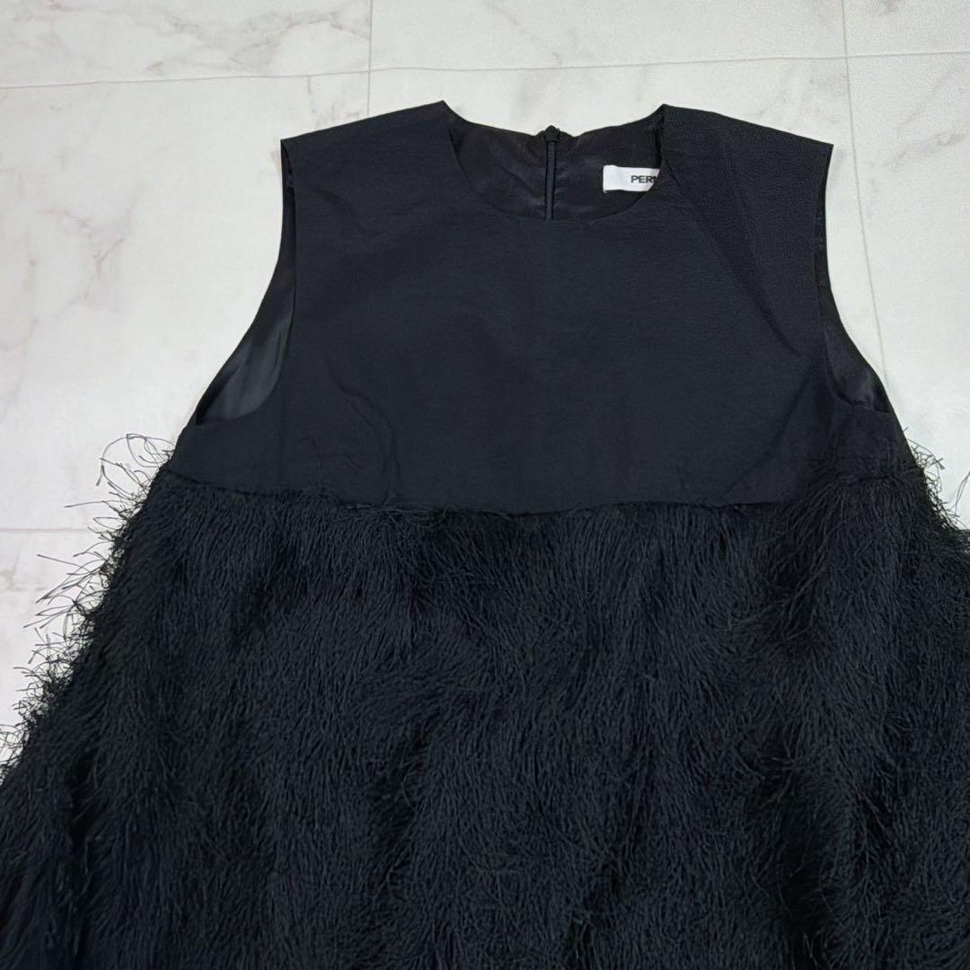 PERNA ペルナ フェザードッキングワンピース ロングワンピース　現行品　M