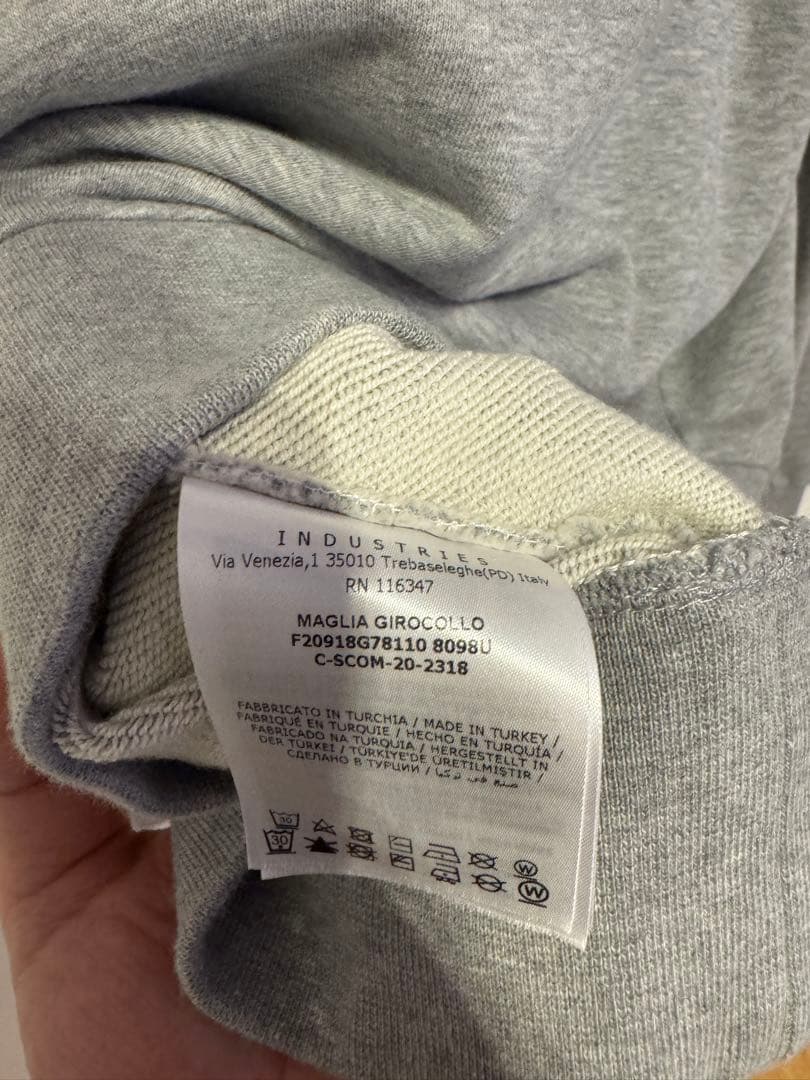 MONCLER モンクレール スウェット トレーナー グレー ロゴワッペン