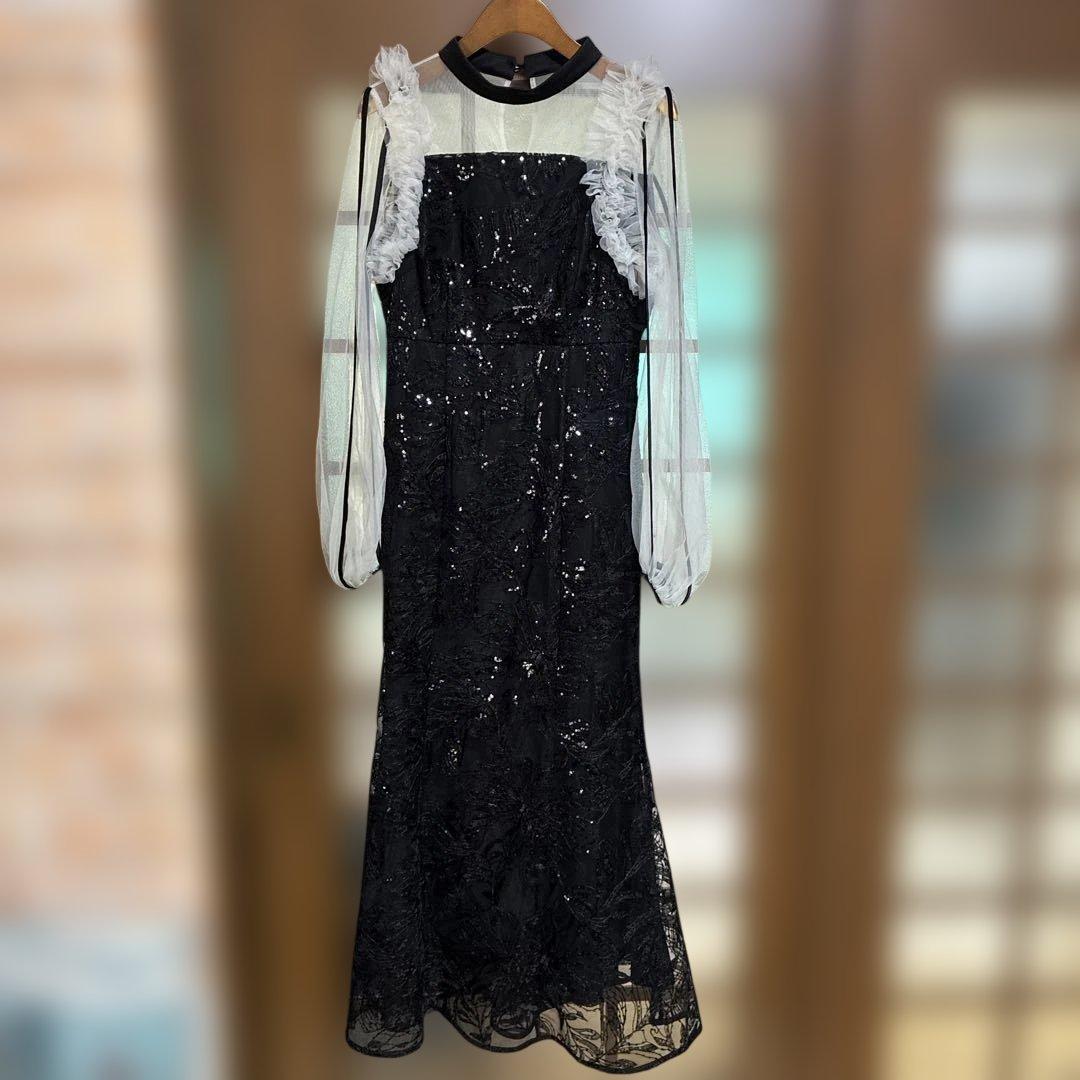 LEJA マーメイドワンピースドレス 黒 Sサイズ