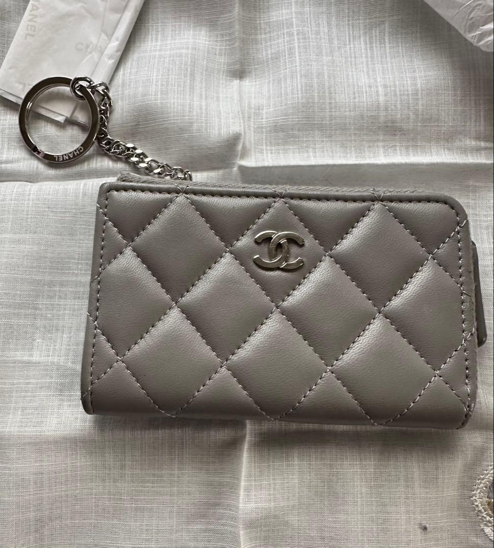 美品⭐︎シャネル ⭐︎タイムレスクラシック ⭐︎＆キーケース⭐︎グレー