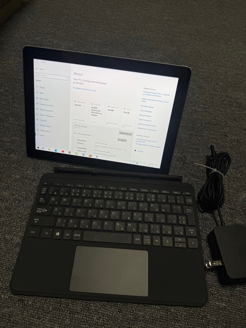 Microsoft Surface Go タイプカバー有 ほぼ未使用