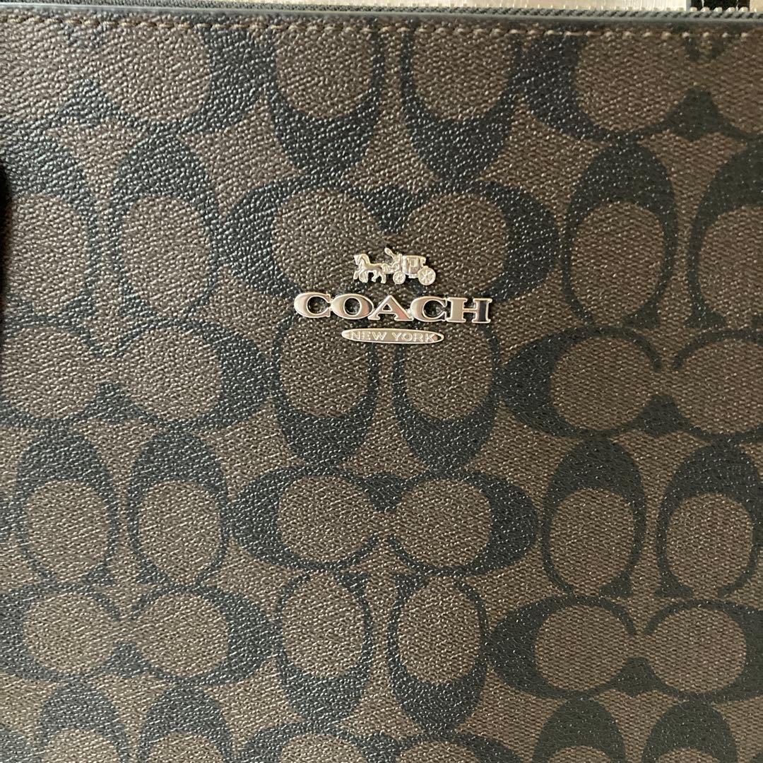 COACH ダークブラウン ビジネスバッグ