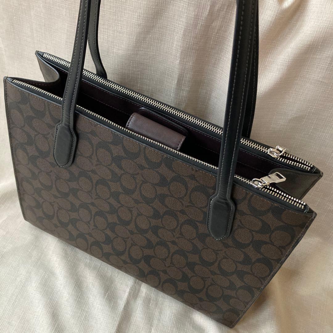 COACH ダークブラウン ビジネスバッグ